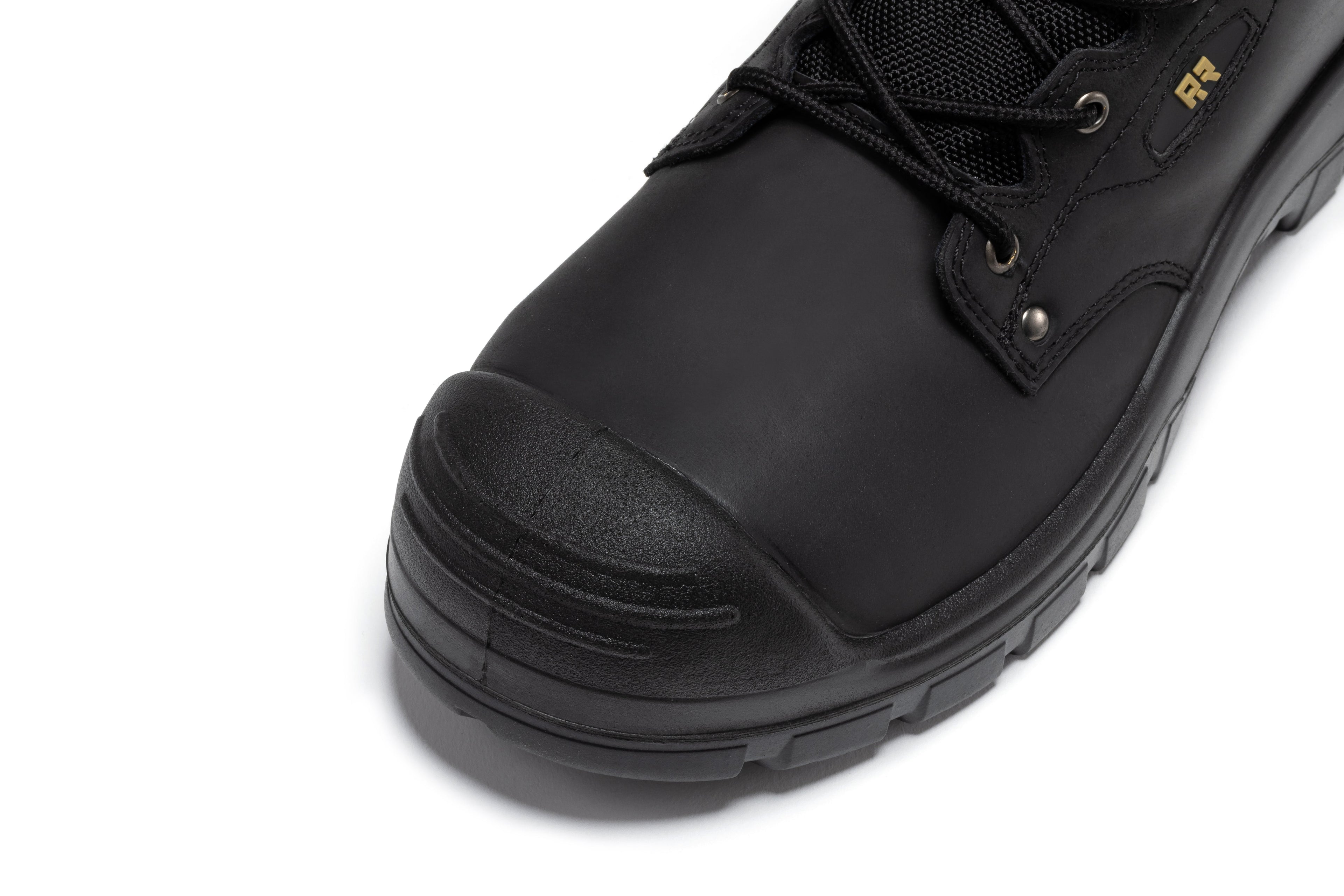 ROCKROOSTER Woodland Black 6 inch Waterproof Composite Toe Leather Work Boots AK662