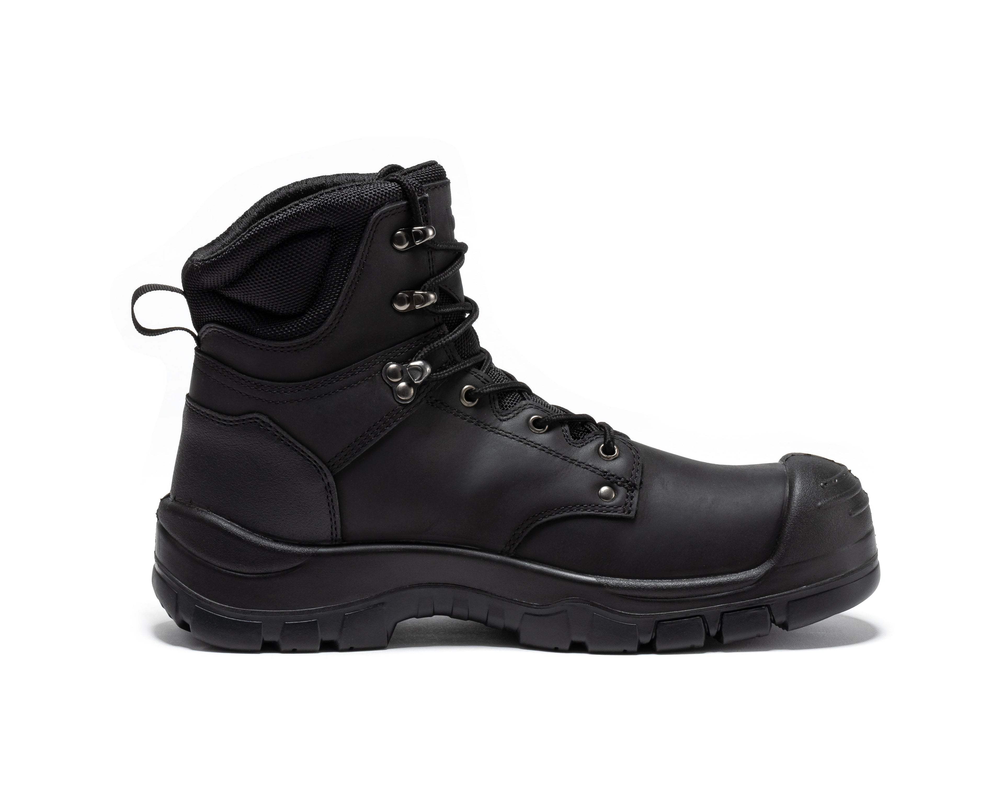 ROCKROOSTER Woodland Black 6 inch Waterproof Composite Toe Leather Work Boots AK662